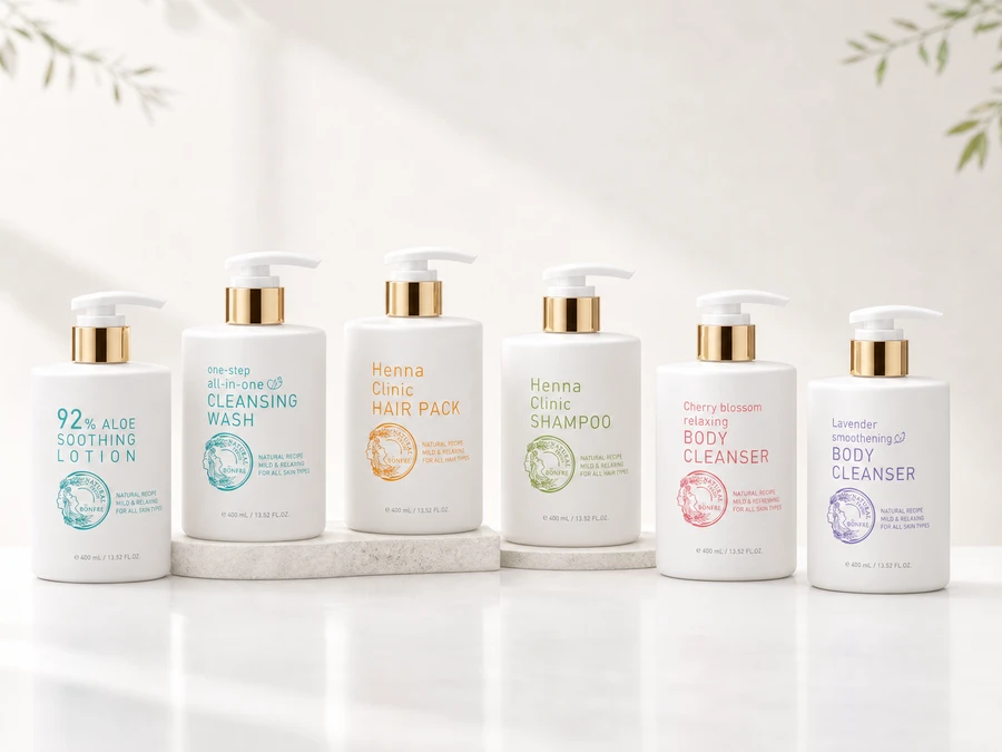 Bonfre cleansing product campaign reference